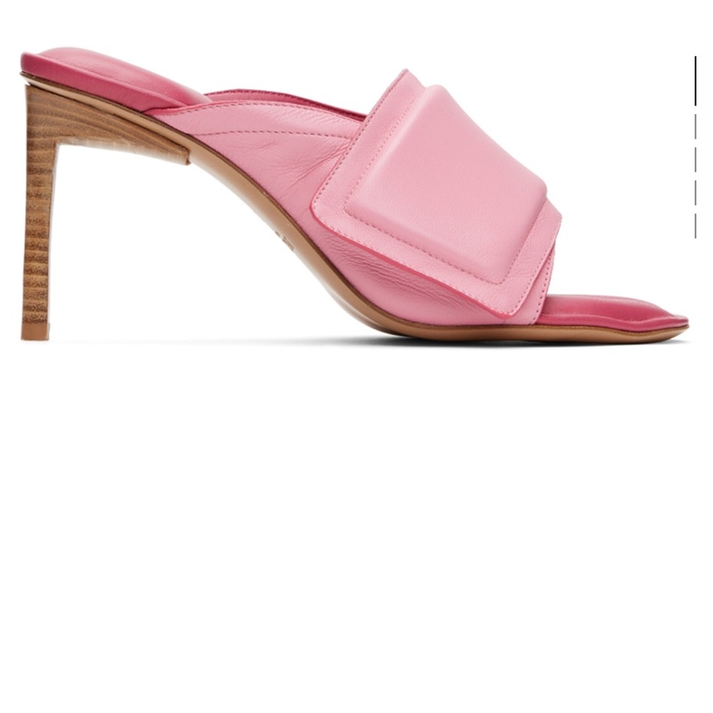 Pink Women's Heeled Mules